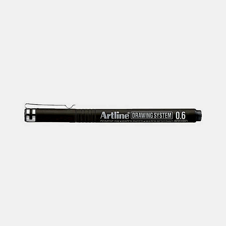Artline Drawing System 0.6 Çizim Kalemi Uç:0,6 Mm Grey