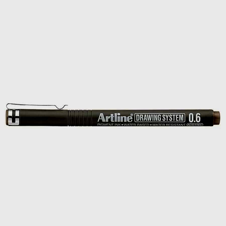 Artline Drawing System 0.6 Çizim Kalemi Uç:0,6 Mm Pale Brown