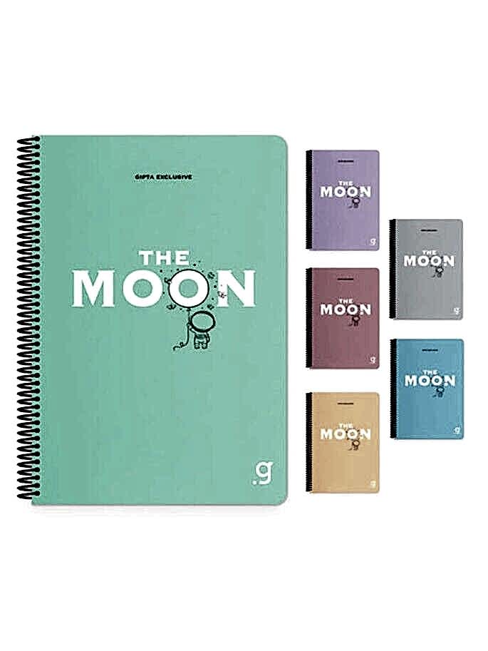 Gıpta Moon Spiralli Pp Kapak Defter A4 80 Yaprak Kareli