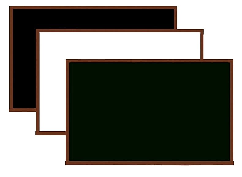 Panda 90x120 Cm Siyah Nostalji Lüks Ahşap Çerçeveli Duvara Monte Yazı Tahtası