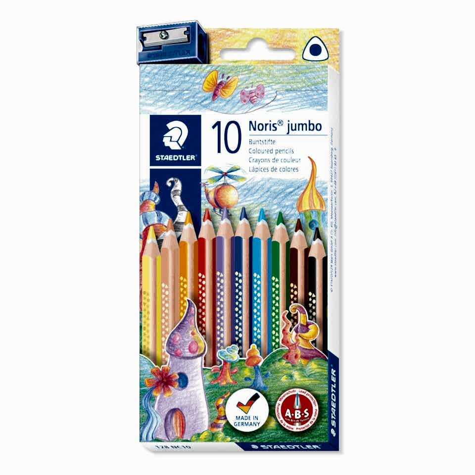 Staedtler 128 Nc 10 Noris Clup Üçgen Jumbo Kuru Boya Kalemi 10 Lu