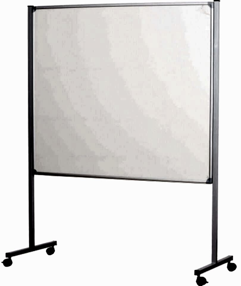 İnter 120x200 Alüminyum Çerçeveli Tekerlek Ayaklı Beyaz Yazı Tahtası