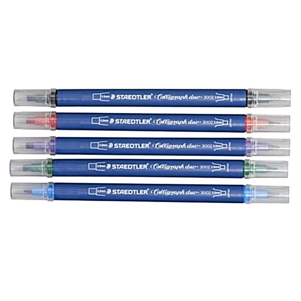 Staedtler 3002 C5 Çift Uçlu Kaligrafi Kalemi 3.5-2.0 Mm 5 Li