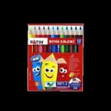 Fatih Kuru Boya Kalemi 12 Renk Yarım Boy