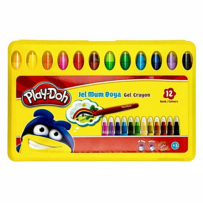 Play-Doh 12 Renk Jel Crayon Boya Pp Box