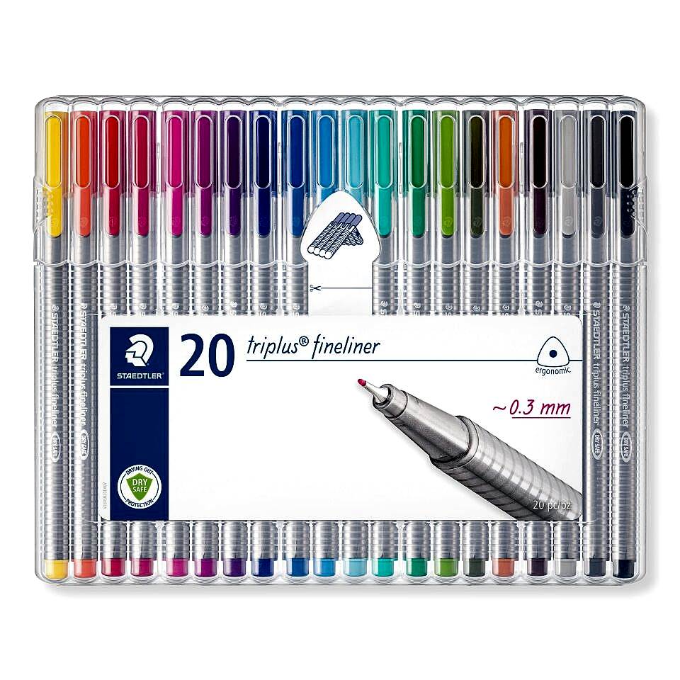 Staedtler 334 Sb20 Trıplus Fineliner 0.3 Mm 20 Li Set
