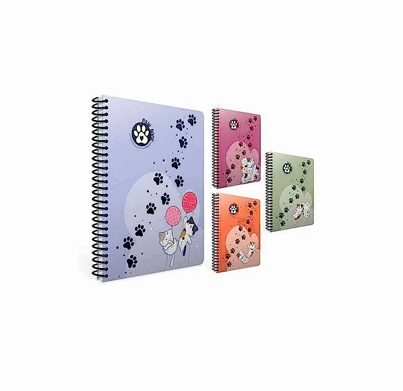 Gıpta Paw Spiralli Pp Kapak Defter A4 80 Yaprak Kareli