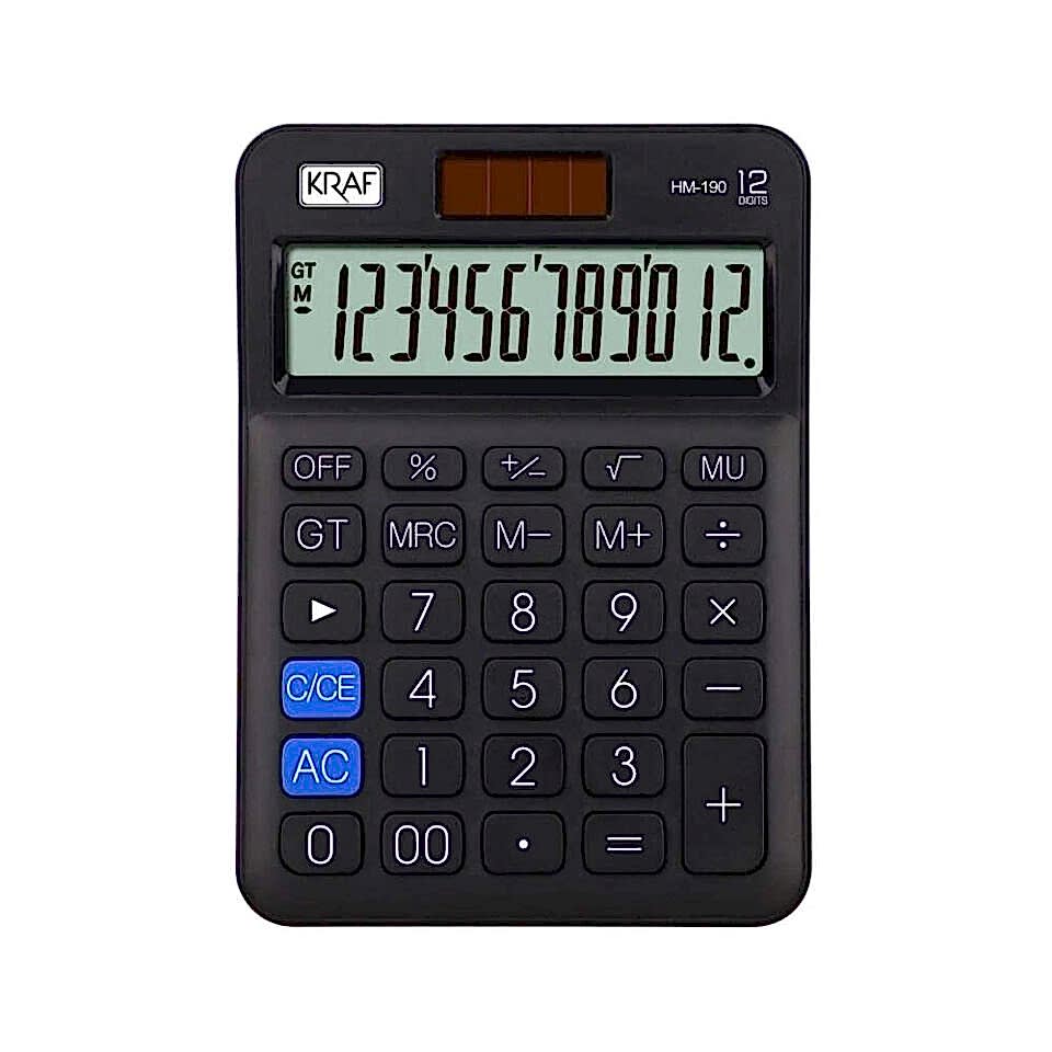 Kraf Hesap Makinesi Masaüstü 12 Hane Hm-190