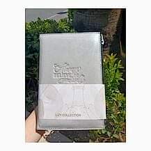 Liz Velur Desen Fermuarlı Defter 96 Yaprak Ivory 70 Gr