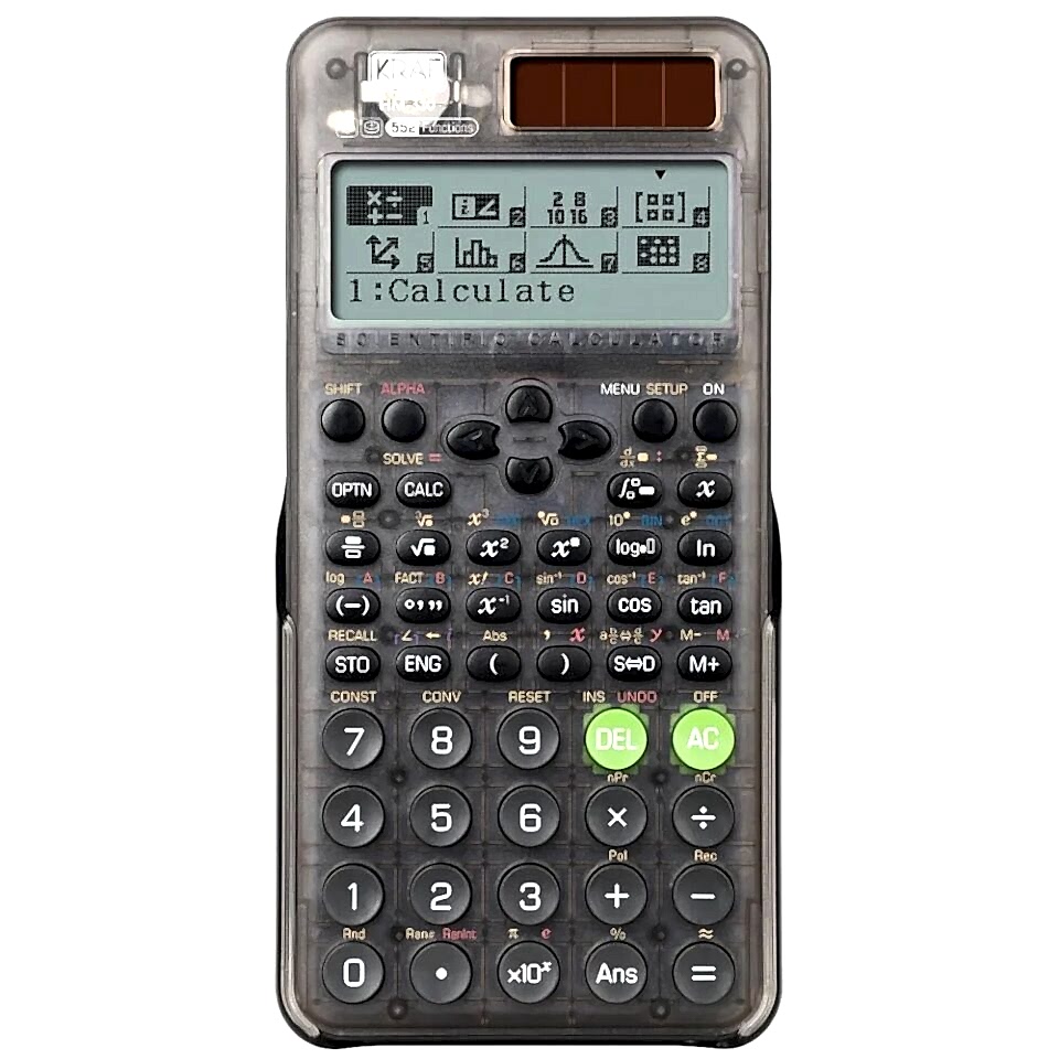 Kraf Hesap Makinesi Bilimsel Fonksiyonlu Hm-310 Şeffaf Transparent Gövde