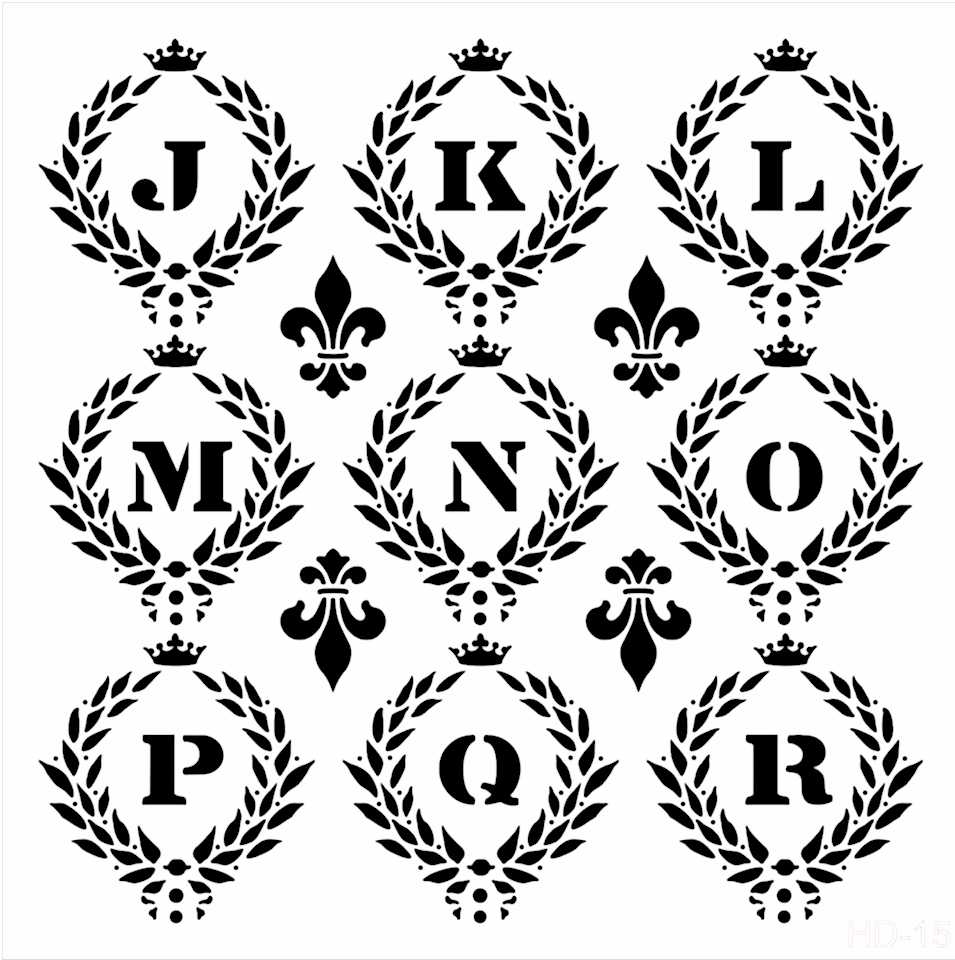 Cadence Home Decor Stencıl Hd-015 45X45