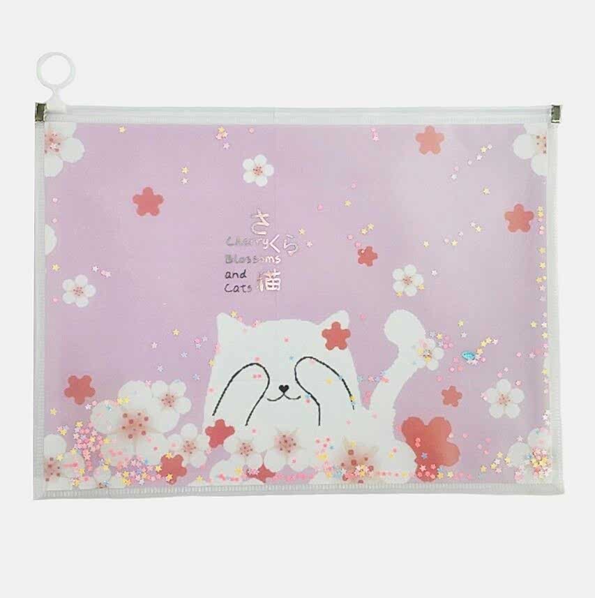 Taros Unick Color Cherry Cat Pullu A4 Kilitli Dosya