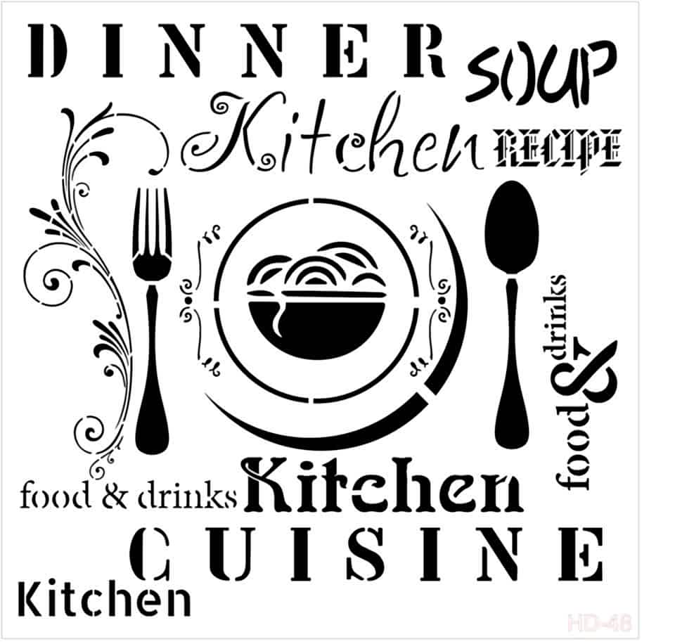 Cadence Home Decor Stencıl Hd-048 45X45