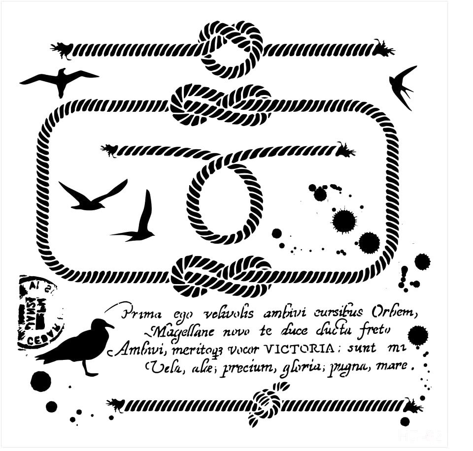 Cadence Home Decor Stencıl Hd-062 45X45