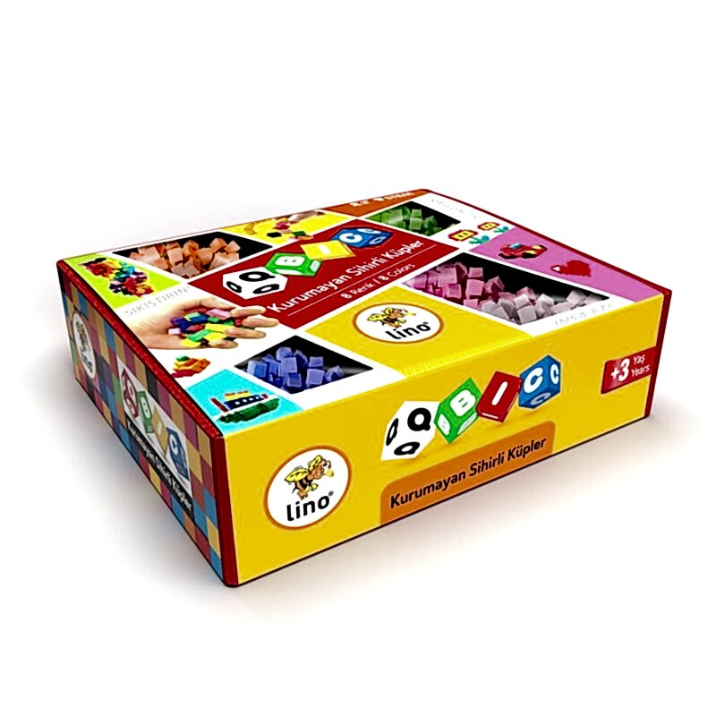 Lino Qbic Kurumayan Sihirli Küpler 8 Renk