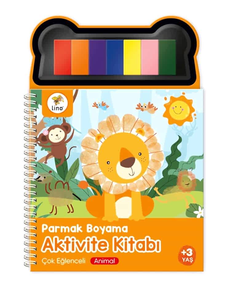 Lino Parmak Boyama Aktivite Kitabı Anımal