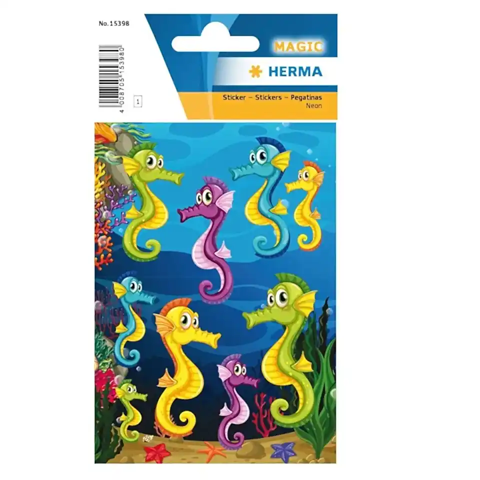 Herma Magıc Etıket Neon Sevimli Denizatları