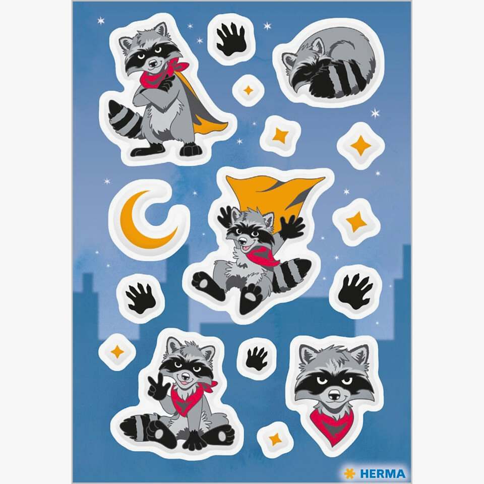 Herma Magic Oscar The Racoon Puffy