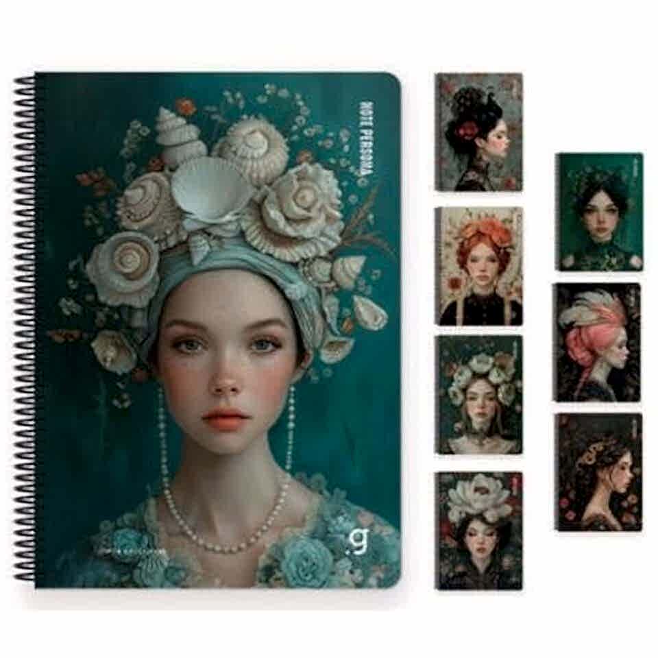 Gıpta Note Persona Spiralli Set Kapak Defter 17x24 100 Yaprak Kareli