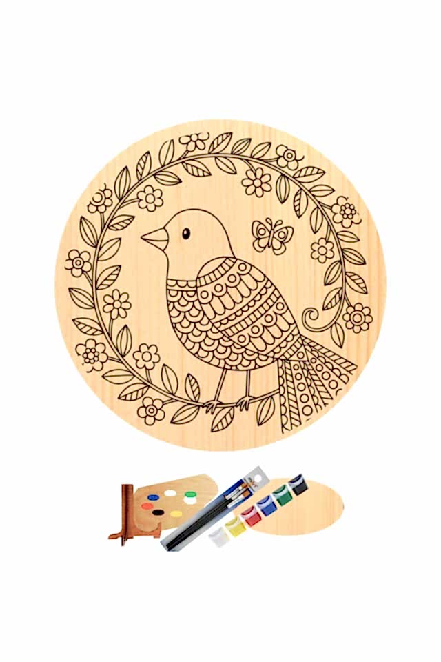 Hipenart Ahşap Tuval 20 Cm Hpnab001