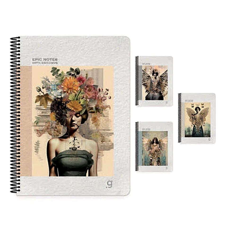 Gıpta Epic Notes Spiralli Flexi Kapak Defter A4 80 Yaprak Kareli