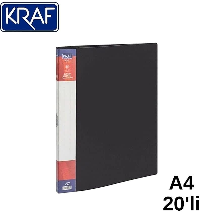 Kraf Sunum Dosyası 20 Li F20Ak Siyah