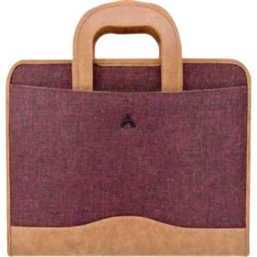 Önder Exculısıve Gizli Saplı Çift Fermuarlı Evrak Bordo