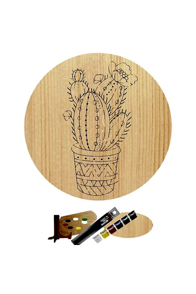 Hipenart Ahşap Tuval 20 Cm Hpnab006