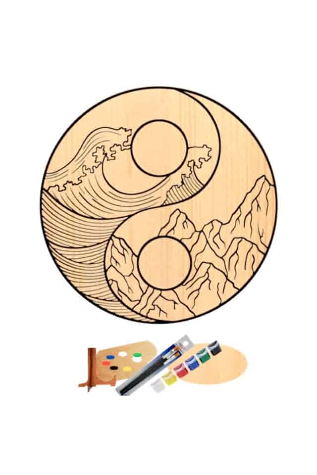 Hipenart Ahşap Tuval 20 Cm Hpnab007