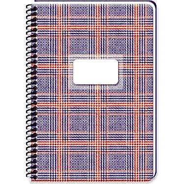 Keskin 17x24 100 Yaprak Kareli Spralli Sert Kapak Ekose Defter