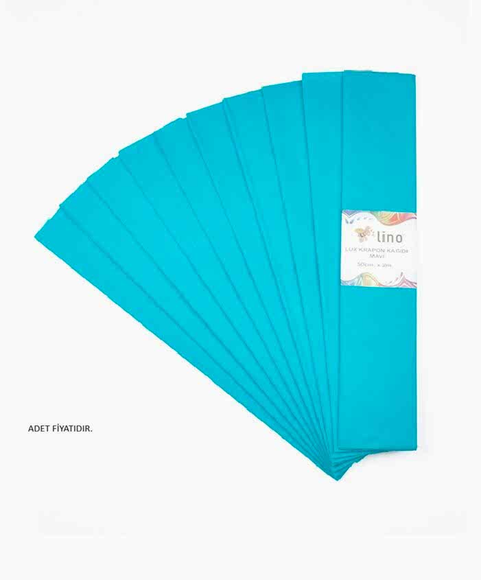 Lino Lüx Krapon Kağıdı Mavi 50x200 Cm