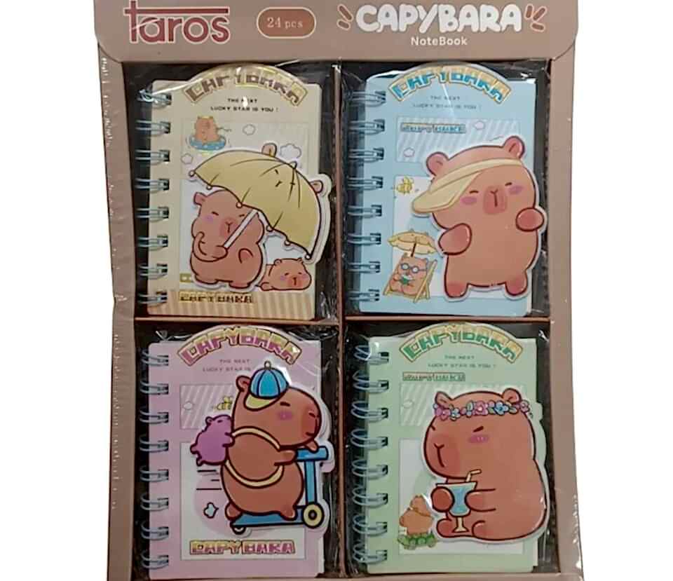 Taros Taros Unick Color Capybara Kabartmalı Not Defteri