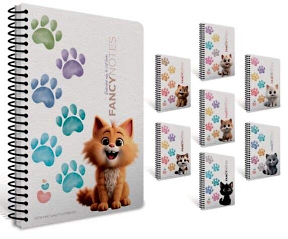 Gıpta Fancy Spiralli Pressboard KApak Defter A4 80 Yaprak Çizgili