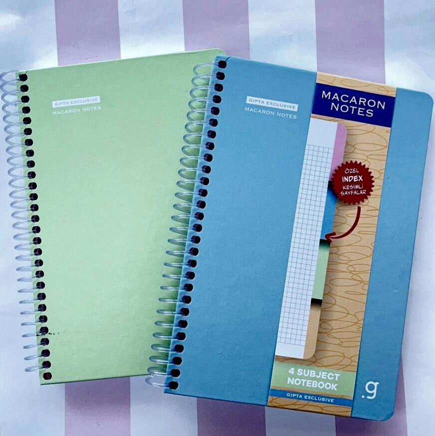 Gıpta Spiralli Seperatörlü Sert Kapak Defter 17X24 120 Yaprak Kareli