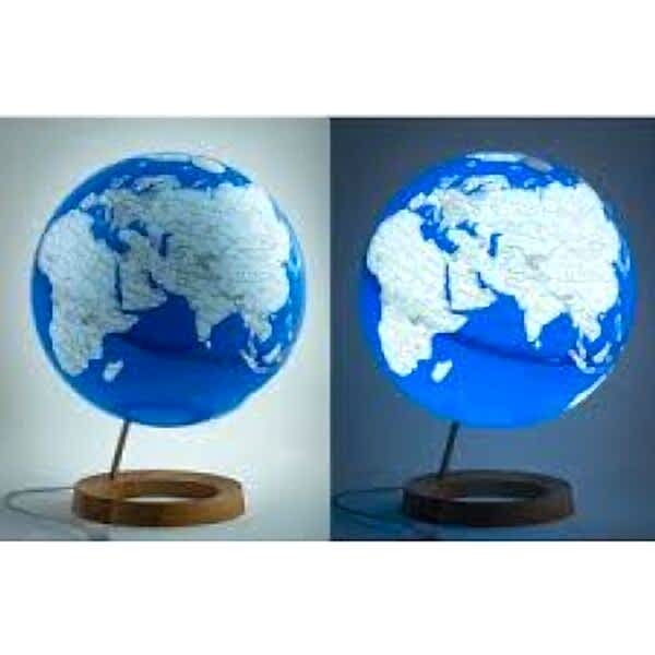 Gürbüz 33 Cm Işıklı Mavi Küre