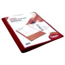 Noki Sunum Dosyası Cepli 10 Yaprak Kırmızı