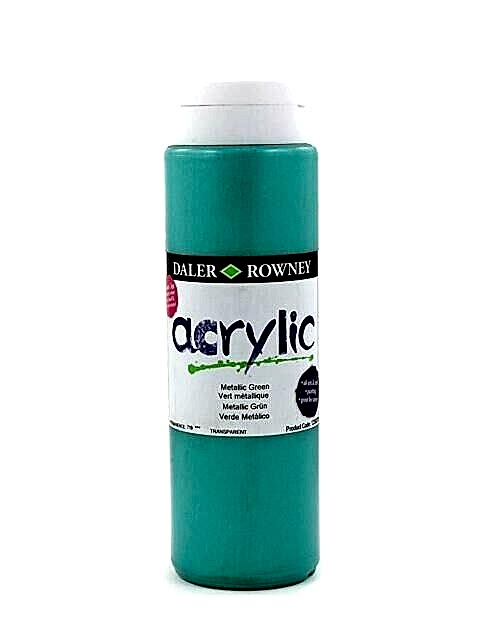 Daler Rowney Graduate Akrilik Boya Graduate Acrylic 500 Ml Metallic Green