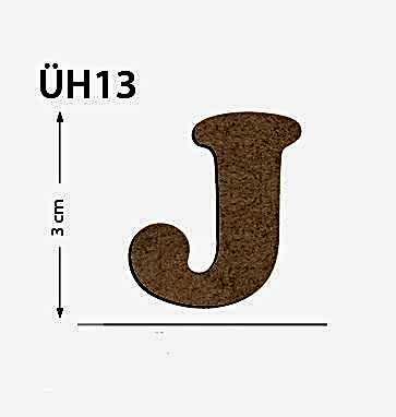 Okutan Ahşap 3 Cm J Harfi