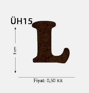 Okutan Ahşap 3 Cm L Harfi
