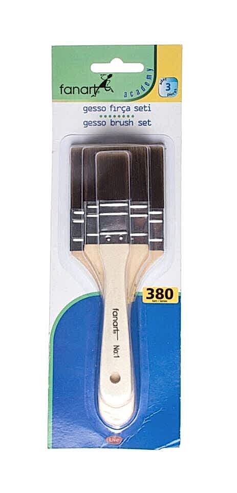 Fanart Academy Gesso Fırça Seti 3 Lü