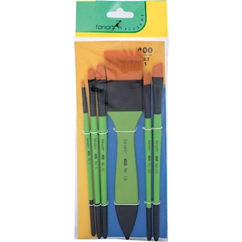 Fanart Academy Seri 400 Sentetik Kıllı Fırça Seti No 16 farklı fırça