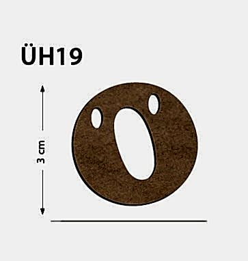 Okutan Ahşap 3 Cm Ö Harfi
