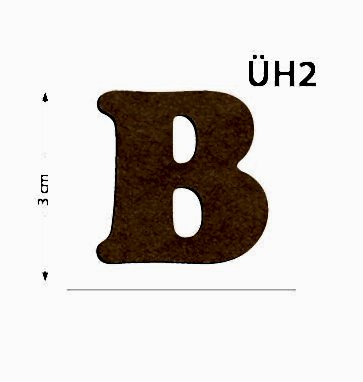 Okutan Ahşap 3 Cm B Harfi