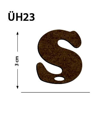 Okutan Ahşap 3 Cm Ş Harfi