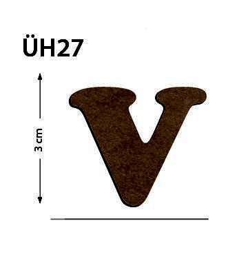 Okutan Ahşap 3 Cm V Harfi