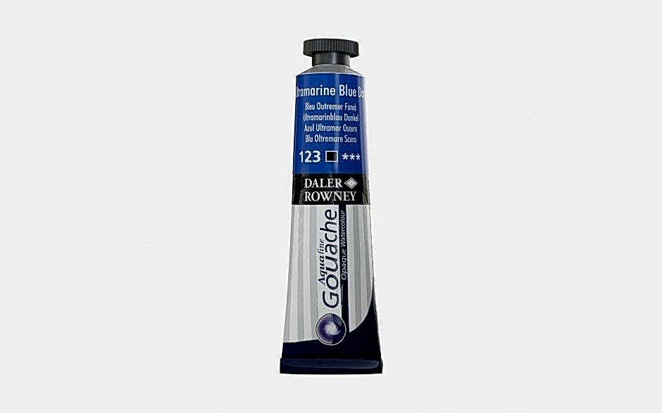 Daler Rowney Aquafine Guaj 15 Ml Ultramarine Blue Dark