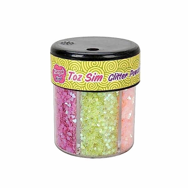 Bu-Bu Yıldızlı Kalpli Pul Toz Sim 80 Gr