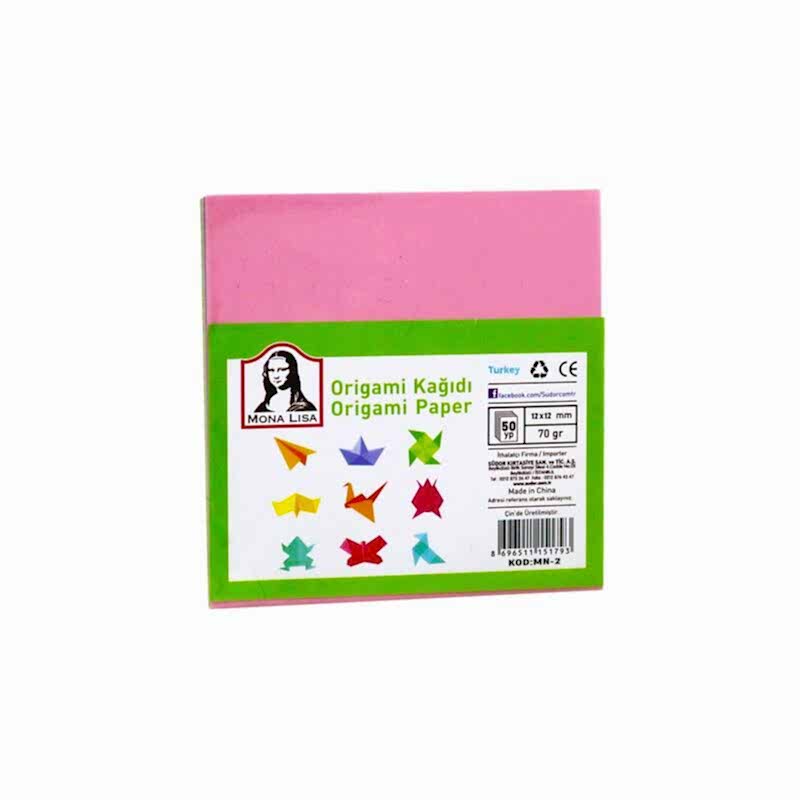 Mona Lisa Origami Kağıdı 12x12 70G 50 Yaprak