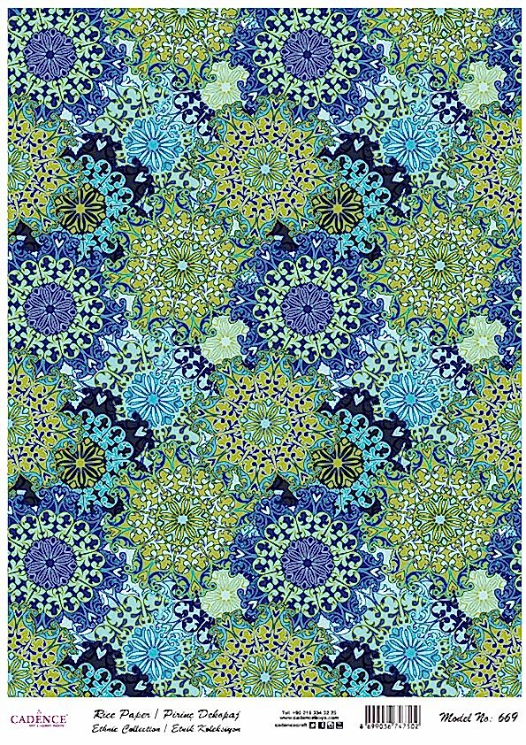 Cadence Pirinç Kağıt Model 669 30X42