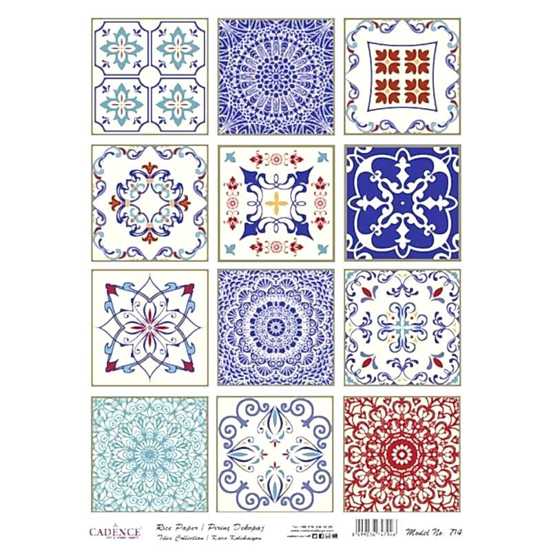 Cadence Pirinç Kağıt Karo Seri Model 714 30x42